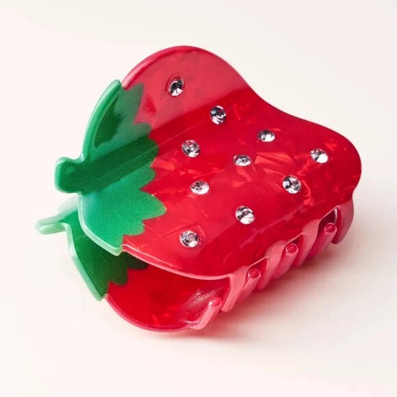 Strawberry Claw Hair Clip - kate spade new york x Target Red - Picture 3 of 4